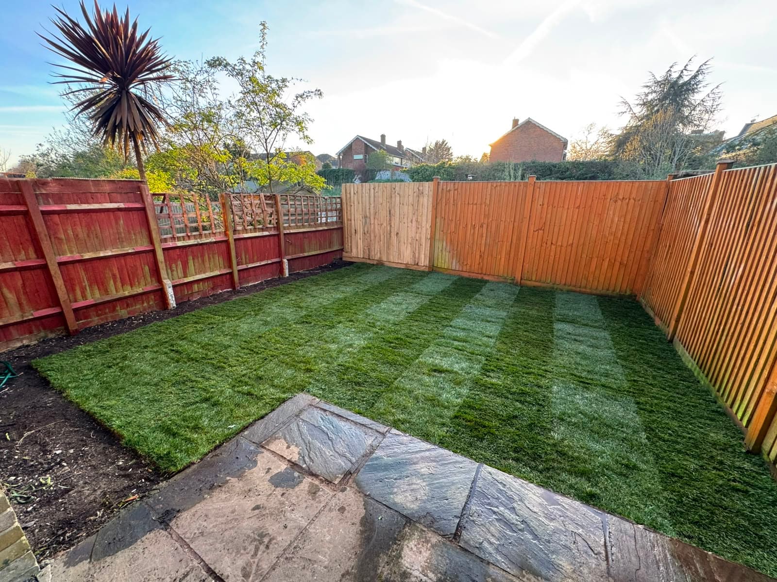 The completed garden makeover in Kingston upon Thames